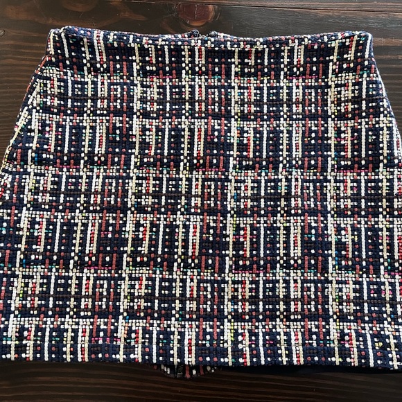 Halogen Petite Tweed Mini Skirt Multicolor Size 16 - Picture 2 of 8